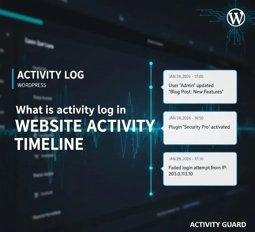 what is activity log in WordPress